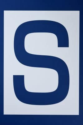 ＃500 ペンキ用型枠『STOP』４枚１組 ｈ900