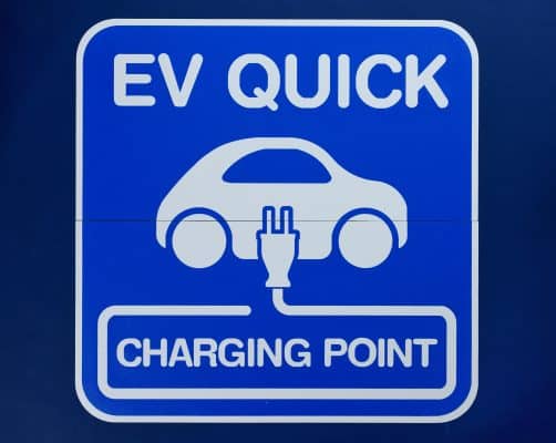 ＃740 貼り付け『EV QUICKマーク(青)』1枚 ｗ950