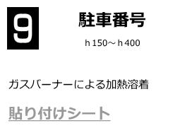 貼り付けシート（駐車場番号・駐輪場番号）